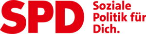 SPD Logo mit Claim "Soziale Politik für Dich."